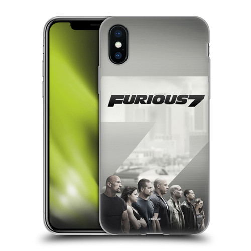 Fast & Furious Franchise Key Art Furious 7 Soft Gel Case for Apple iPhone X / iPhone XS
