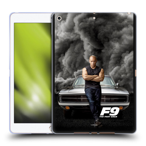 Fast & Furious Franchise Key Art F9 The Fast Saga Dom Soft Gel Case for Apple iPad 10.2 2019/2020/2021