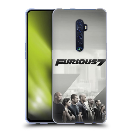 Fast & Furious Franchise Key Art Furious 7 Soft Gel Case for OPPO Reno 2