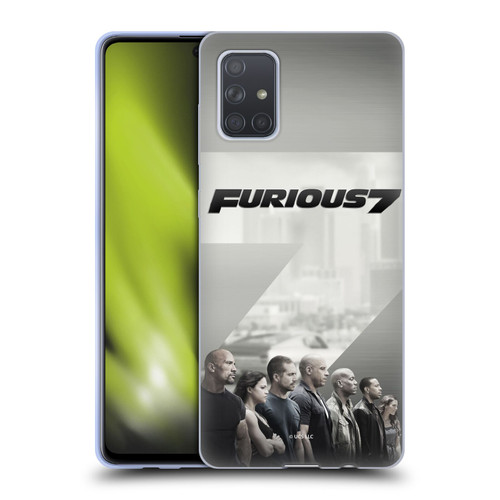 Fast & Furious Franchise Key Art Furious 7 Soft Gel Case for Samsung Galaxy A71 (2019)