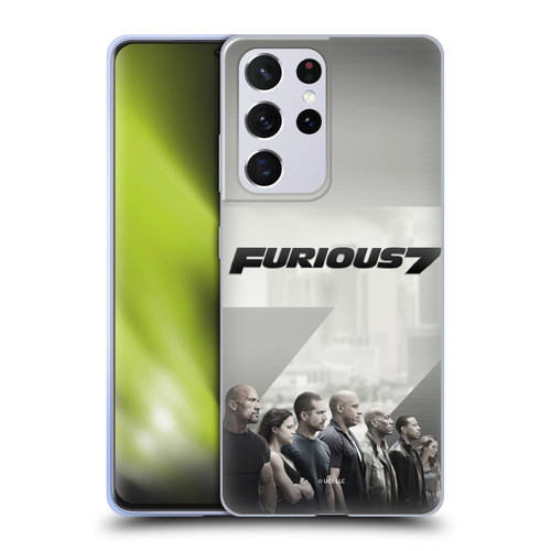 Fast & Furious Franchise Key Art Furious 7 Soft Gel Case for Samsung Galaxy S21 Ultra 5G