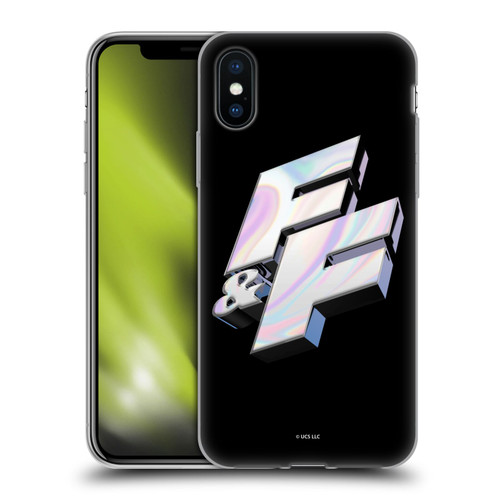 Fast & Furious Franchise Logo Art F&F 3D Soft Gel Case for Apple iPhone X / iPhone XS