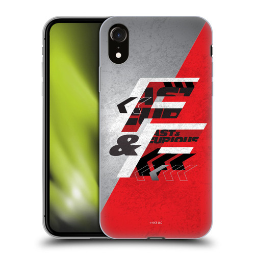 Fast & Furious Franchise Logo Art F&F Red Soft Gel Case for Apple iPhone XR