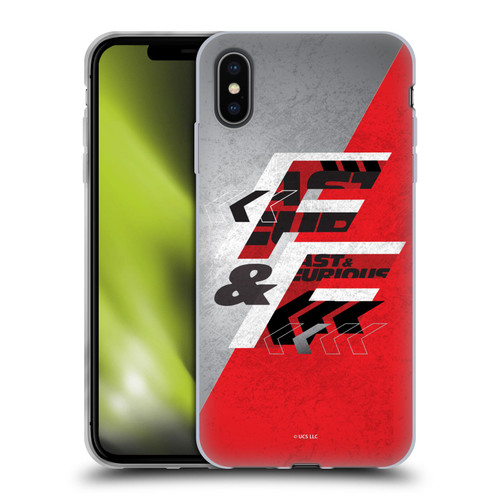Fast & Furious Franchise Logo Art F&F Red Soft Gel Case for Apple iPhone XS Max