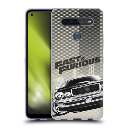 Fast & Furious Franchise Logo Art Halftone Car Soft Gel Case for LG K51S
