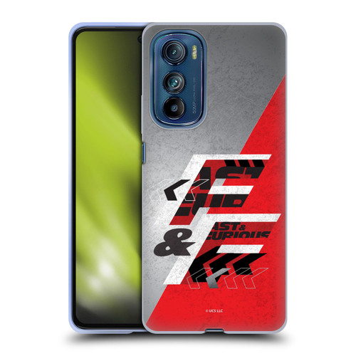 Fast & Furious Franchise Logo Art F&F Red Soft Gel Case for Motorola Edge 30