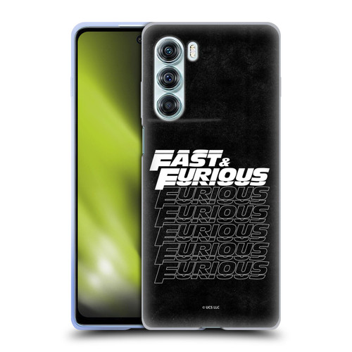 Fast & Furious Franchise Logo Art Black Text Soft Gel Case for Motorola Edge S30 / Moto G200 5G