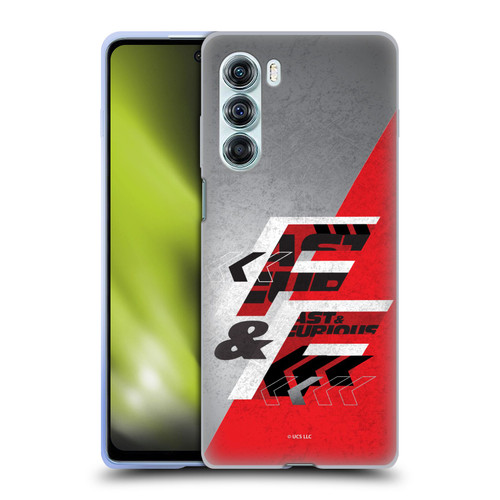 Fast & Furious Franchise Logo Art F&F Red Soft Gel Case for Motorola Edge S30 / Moto G200 5G