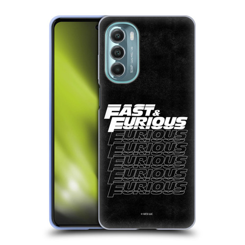Fast & Furious Franchise Logo Art Black Text Soft Gel Case for Motorola Moto G Stylus 5G (2022)
