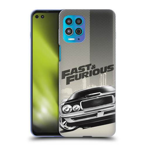 Fast & Furious Franchise Logo Art Halftone Car Soft Gel Case for Motorola Moto G100