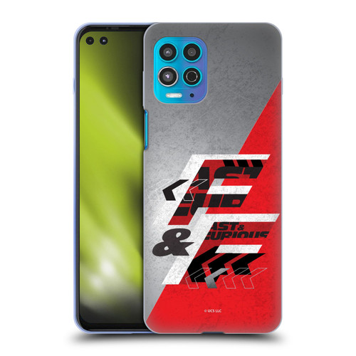 Fast & Furious Franchise Logo Art F&F Red Soft Gel Case for Motorola Moto G100