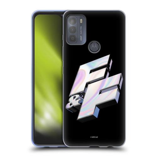 Fast & Furious Franchise Logo Art F&F 3D Soft Gel Case for Motorola Moto G50