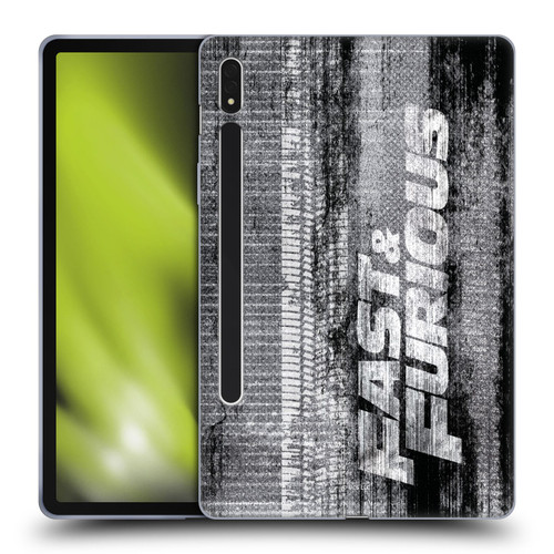 Fast & Furious Franchise Logo Art Tire Skid Marks Soft Gel Case for Samsung Galaxy Tab S8