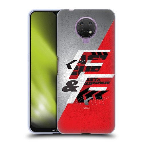 Fast & Furious Franchise Logo Art F&F Red Soft Gel Case for Nokia G10