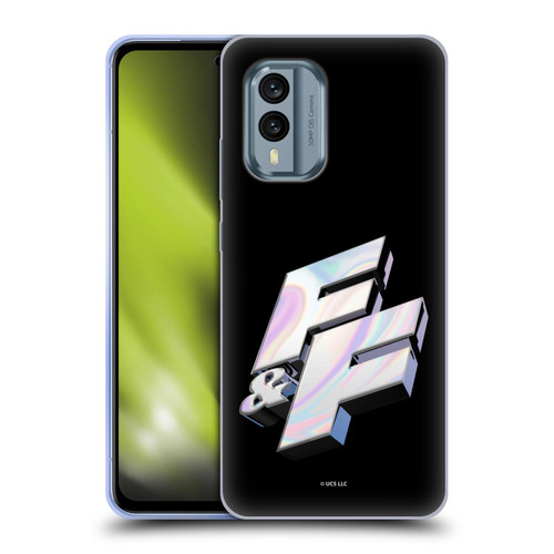 Fast & Furious Franchise Logo Art F&F 3D Soft Gel Case for Nokia X30