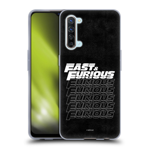 Fast & Furious Franchise Logo Art Black Text Soft Gel Case for OPPO Find X2 Lite 5G