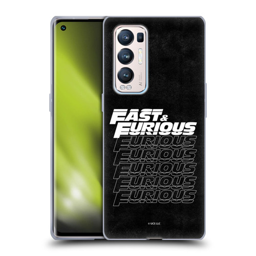 Fast & Furious Franchise Logo Art Black Text Soft Gel Case for OPPO Find X3 Neo / Reno5 Pro+ 5G