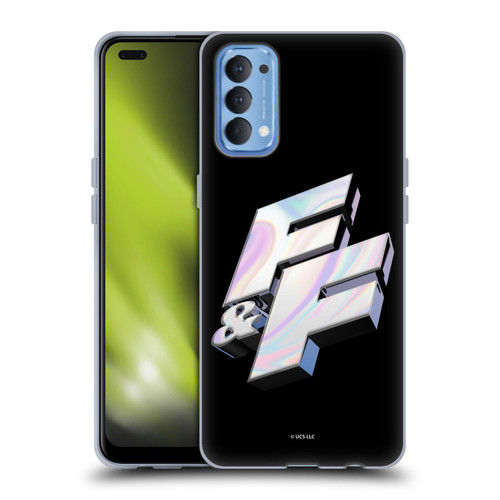 Fast & Furious Franchise Logo Art F&F 3D Soft Gel Case for OPPO Reno 4 5G