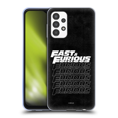 Fast & Furious Franchise Logo Art Black Text Soft Gel Case for Samsung Galaxy A13 (2022)