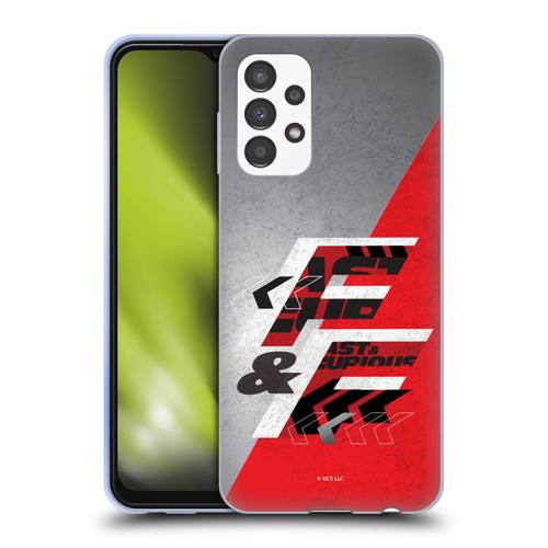 Fast & Furious Franchise Logo Art F&F Red Soft Gel Case for Samsung Galaxy A13 (2022)