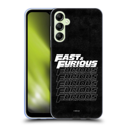Fast & Furious Franchise Logo Art Black Text Soft Gel Case for Samsung Galaxy A14 5G