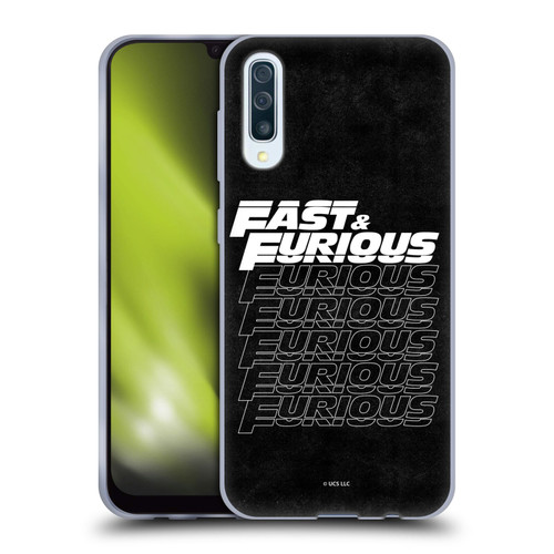 Fast & Furious Franchise Logo Art Black Text Soft Gel Case for Samsung Galaxy A50/A30s (2019)