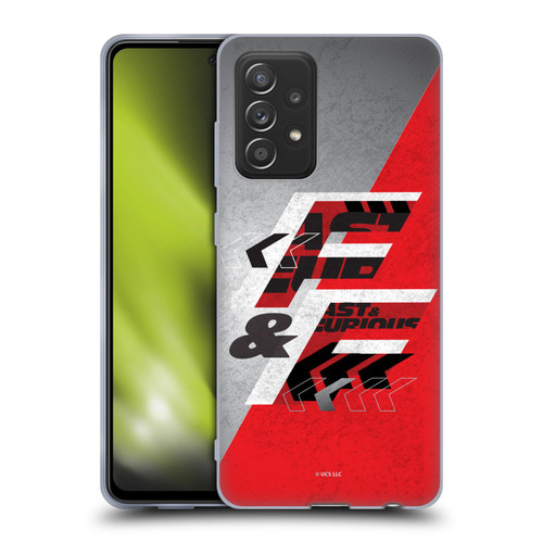 Fast & Furious Franchise Logo Art F&F Red Soft Gel Case for Samsung Galaxy A52 / A52s / 5G (2021)