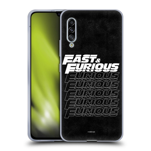 Fast & Furious Franchise Logo Art Black Text Soft Gel Case for Samsung Galaxy A90 5G (2019)