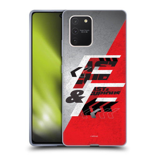 Fast & Furious Franchise Logo Art F&F Red Soft Gel Case for Samsung Galaxy S10 Lite