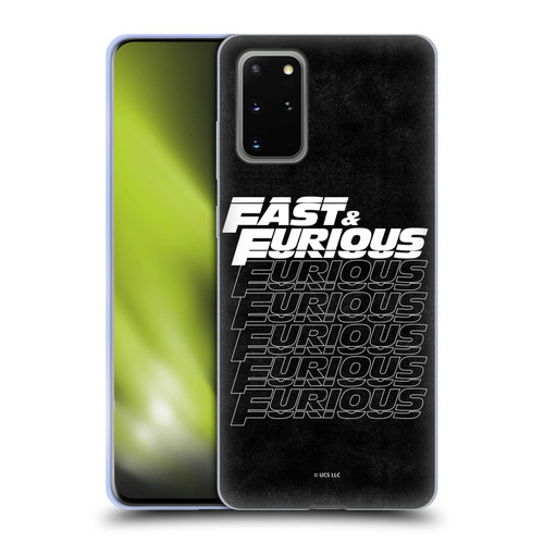 Fast & Furious Franchise Logo Art Black Text Soft Gel Case for Samsung Galaxy S20+ / S20+ 5G