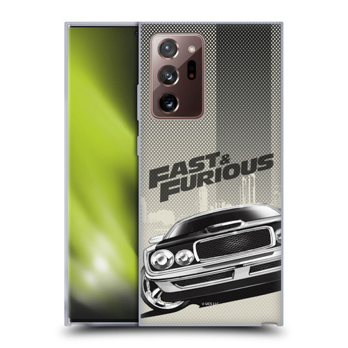 Fast & Furious Franchise Logo Art Halftone Car Soft Gel Case for Samsung Galaxy Note20 Ultra / 5G