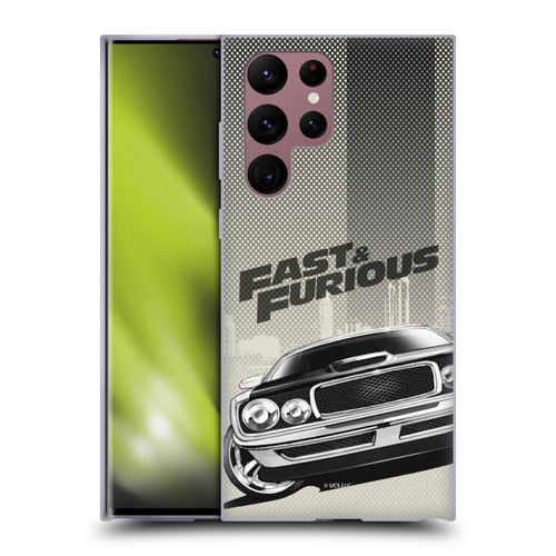 Fast & Furious Franchise Logo Art Halftone Car Soft Gel Case for Samsung Galaxy S22 Ultra 5G