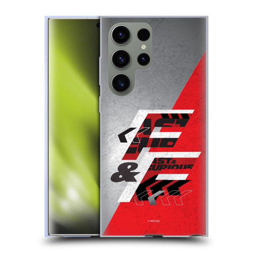 Fast & Furious Franchise Logo Art F&F Red Soft Gel Case for Samsung Galaxy S23 Ultra 5G