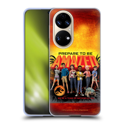 Jurassic World: Camp Cretaceous Character Art Amazed Soft Gel Case for Huawei P50