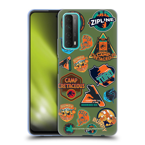 Jurassic World: Camp Cretaceous Character Art Pattern Icons Soft Gel Case for Huawei P Smart (2021)