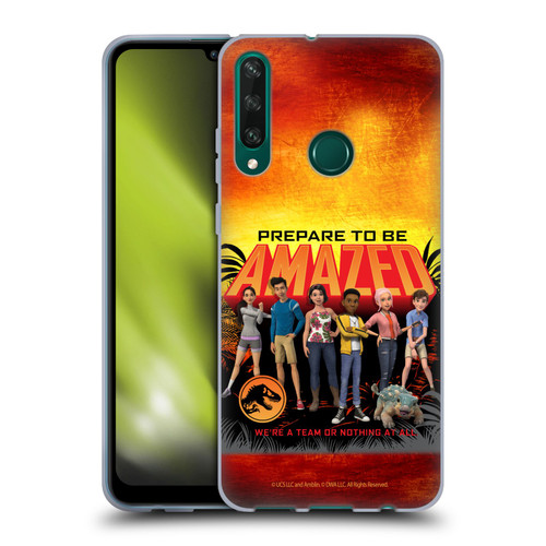 Jurassic World: Camp Cretaceous Character Art Amazed Soft Gel Case for Huawei Y6p