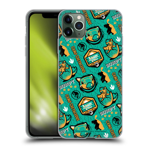 Jurassic World: Camp Cretaceous Character Art Pattern Bumpy Soft Gel Case for Apple iPhone 11 Pro Max