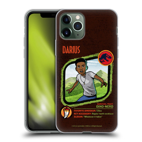 Jurassic World: Camp Cretaceous Character Art Darius Soft Gel Case for Apple iPhone 11 Pro