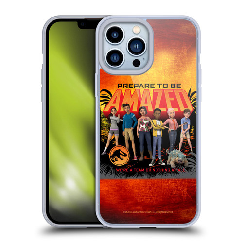 Jurassic World: Camp Cretaceous Character Art Amazed Soft Gel Case for Apple iPhone 13 Pro Max