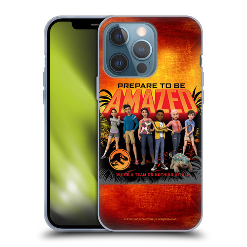 Jurassic World: Camp Cretaceous Character Art Amazed Soft Gel Case for Apple iPhone 13 Pro