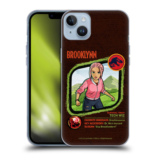 Jurassic World: Camp Cretaceous Character Art Brooklynn Soft Gel Case for Apple iPhone 14 Plus