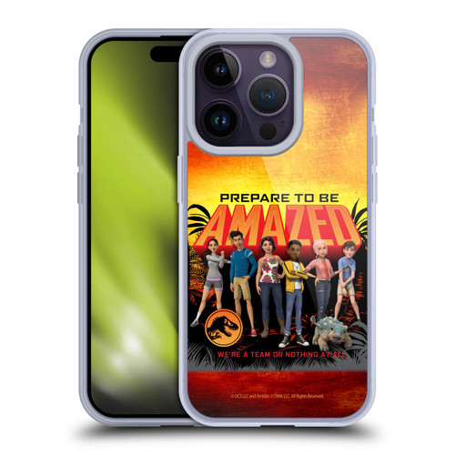 Jurassic World: Camp Cretaceous Character Art Amazed Soft Gel Case for Apple iPhone 14 Pro