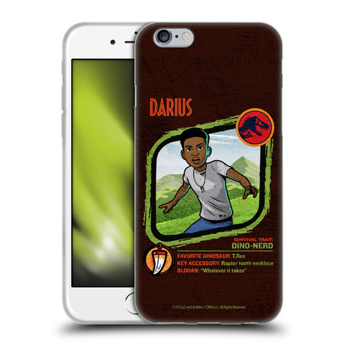 Jurassic World: Camp Cretaceous Character Art Darius Soft Gel Case for Apple iPhone 6 / iPhone 6s