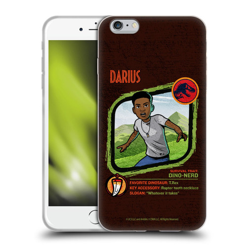 Jurassic World: Camp Cretaceous Character Art Darius Soft Gel Case for Apple iPhone 6 Plus / iPhone 6s Plus
