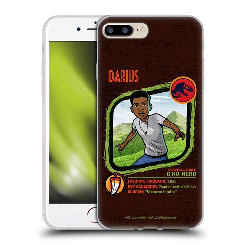 Jurassic World: Camp Cretaceous Character Art Darius Soft Gel Case for Apple iPhone 7 Plus / iPhone 8 Plus