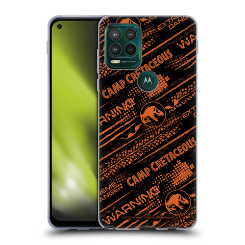 Jurassic World: Camp Cretaceous Character Art Pattern Danger Soft Gel Case for Motorola Moto G Stylus 5G 2021