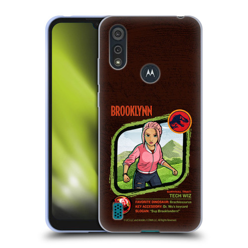 Jurassic World: Camp Cretaceous Character Art Brooklynn Soft Gel Case for Motorola Moto E6s (2020)