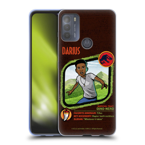 Jurassic World: Camp Cretaceous Character Art Darius Soft Gel Case for Motorola Moto G50