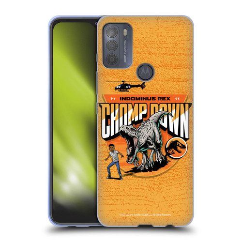 Jurassic World: Camp Cretaceous Character Art Champ Down Soft Gel Case for Motorola Moto G50