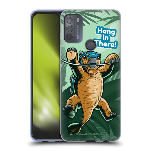 Jurassic World: Camp Cretaceous Character Art Hang In There Soft Gel Case for Motorola Moto G50